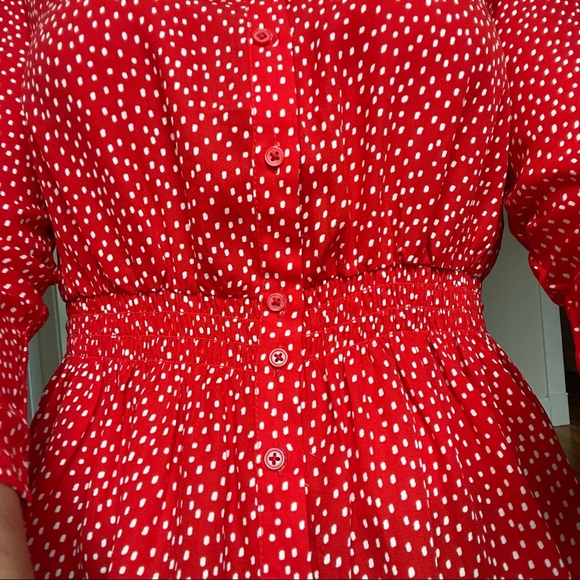 Banana Republic Red Polka Dot Top - Picture 5 of 8
